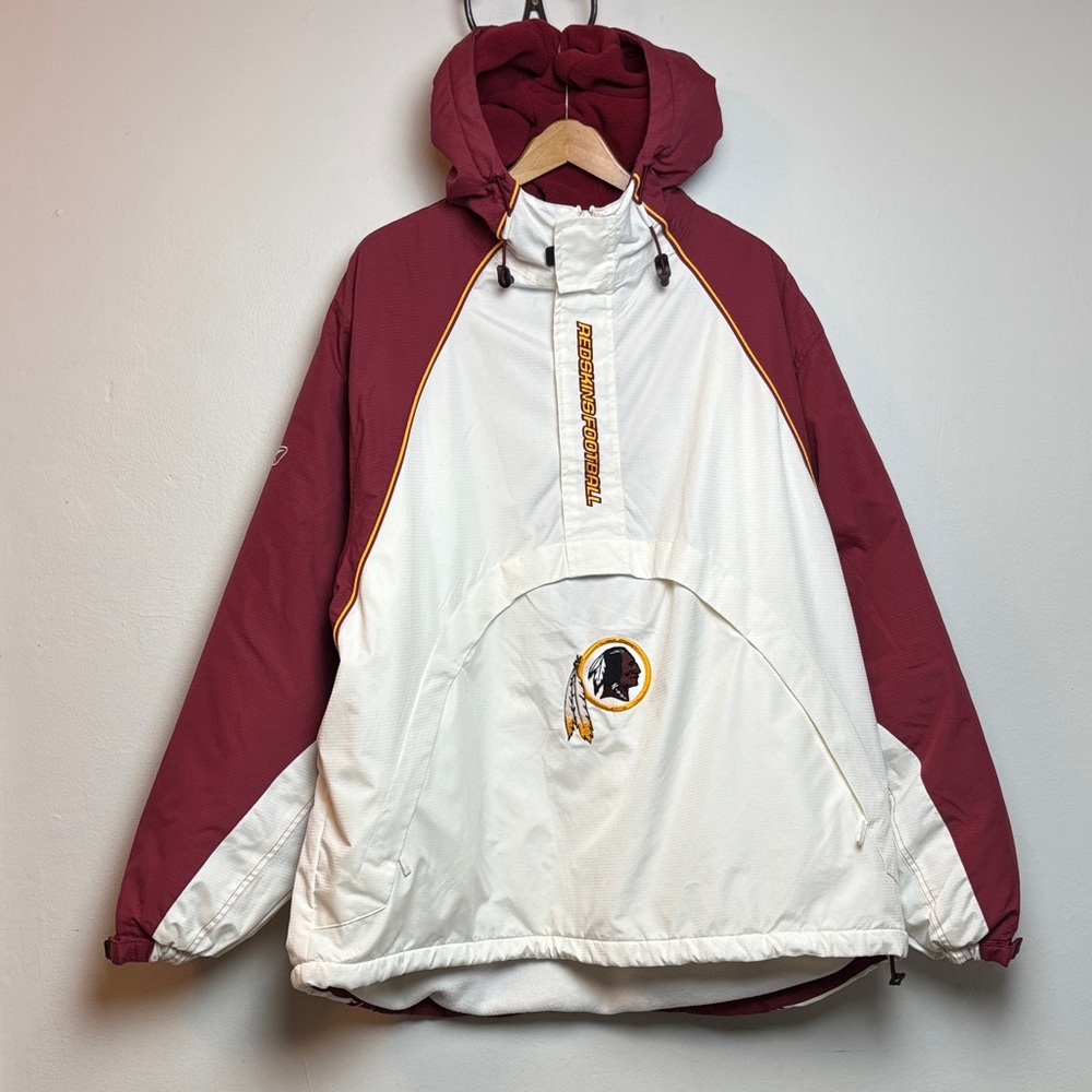 VTG Reebok NFL Washington Redskins‎ Men’s On Field Hooded Pullover Jacket XL